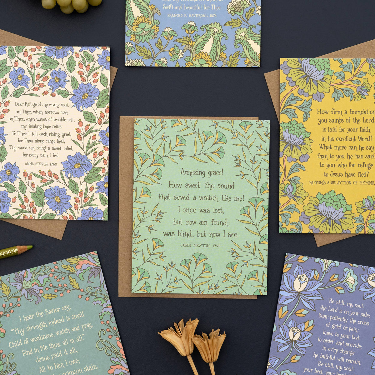 6 Hymn Greeting Cards — Frances