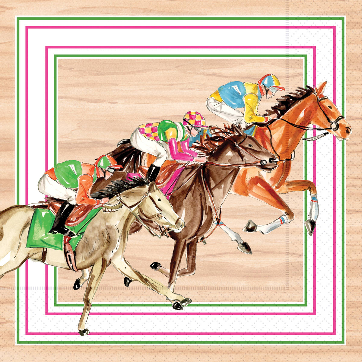 Paper Cocktail Napkins 20 Ct Derby Rider Rosanne Beck
