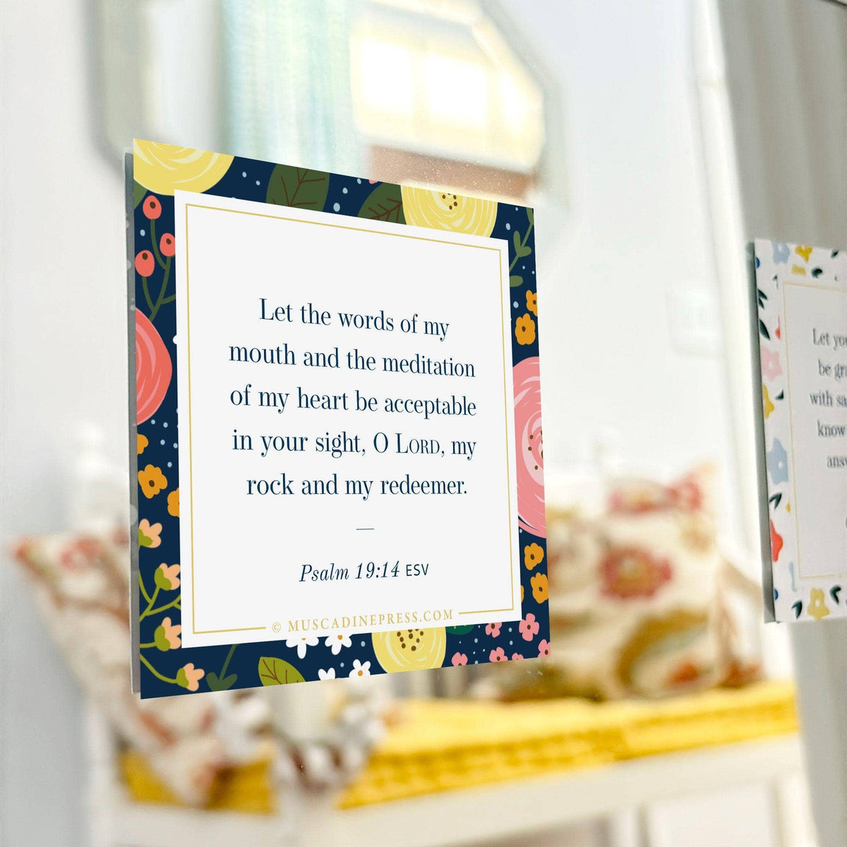 Scripture Mirror Cling, Acceptable in Your Sight