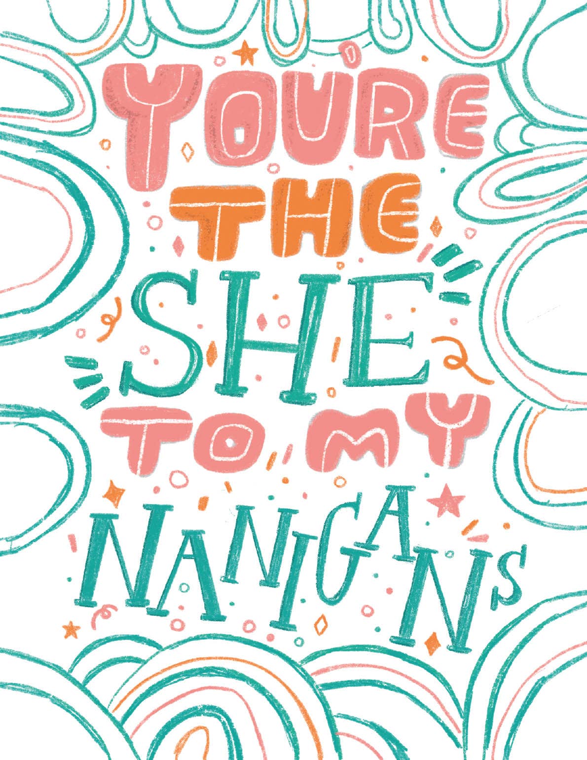 She Nanigans Postcard w/envelope
