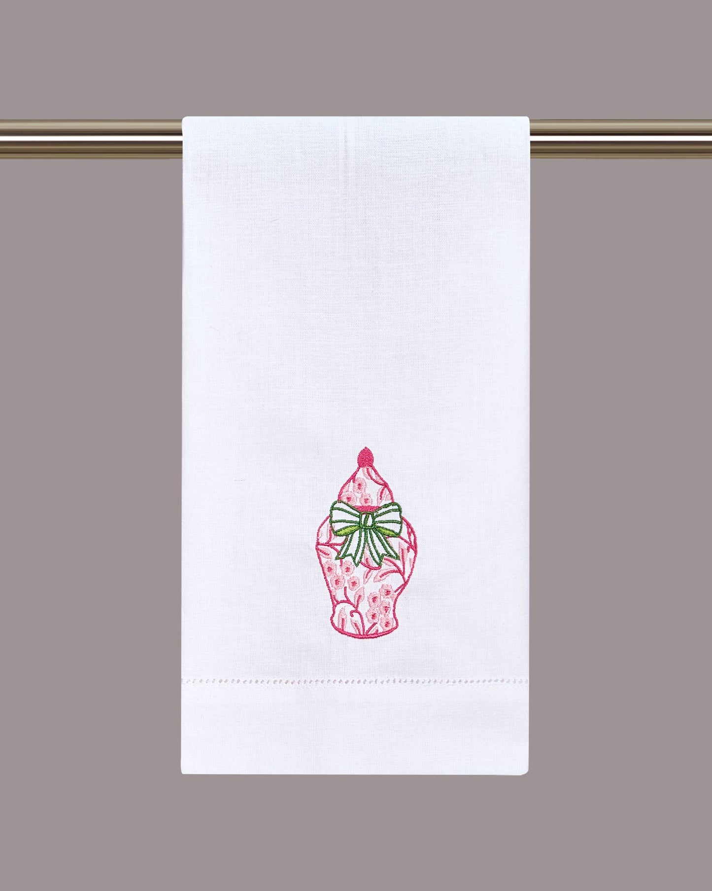 Pink Chinoiserie Guest Towel