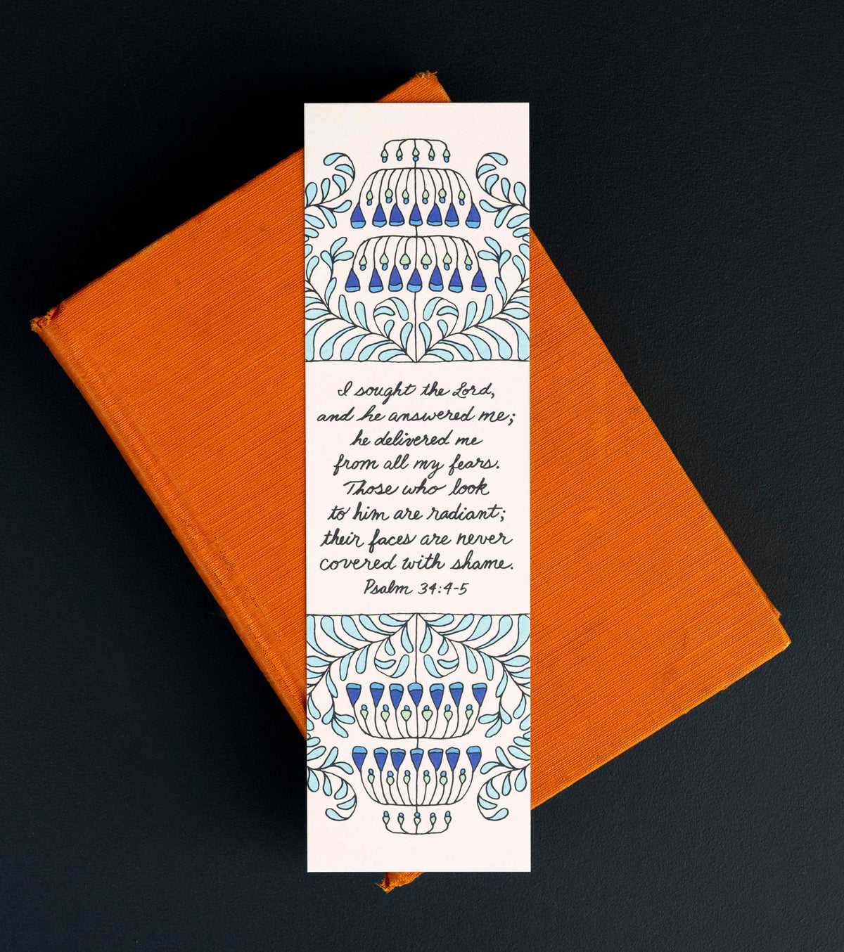 I Sought the Lord Psalms Bookmark — Psalm 34