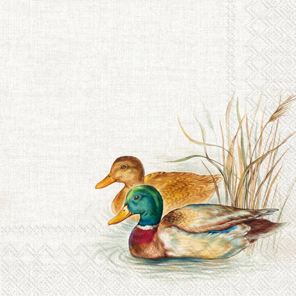 Paper Cocktail Napkins Pack of 20 Hunted Ducks Fall