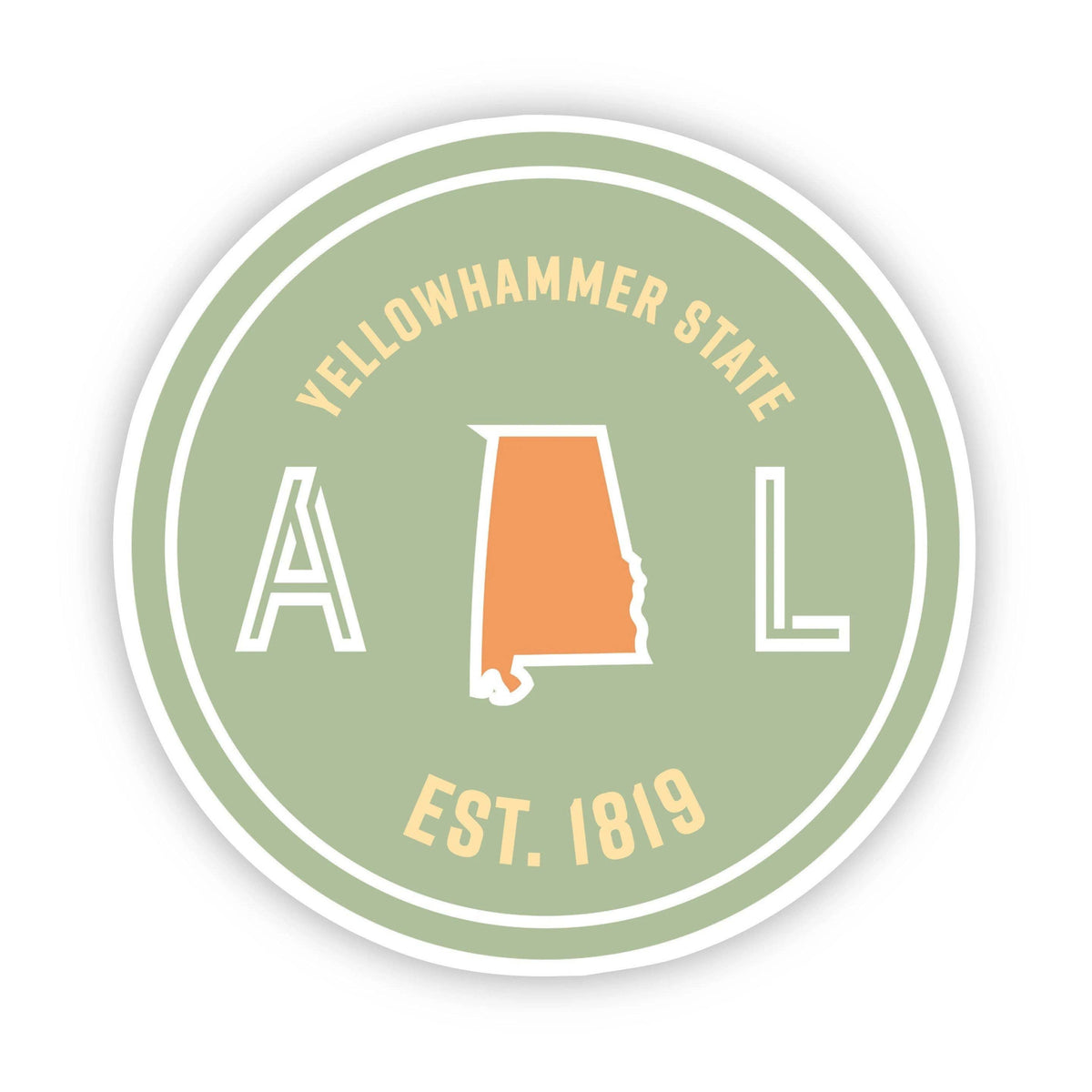 Yellowhammer State Alabama Sticker