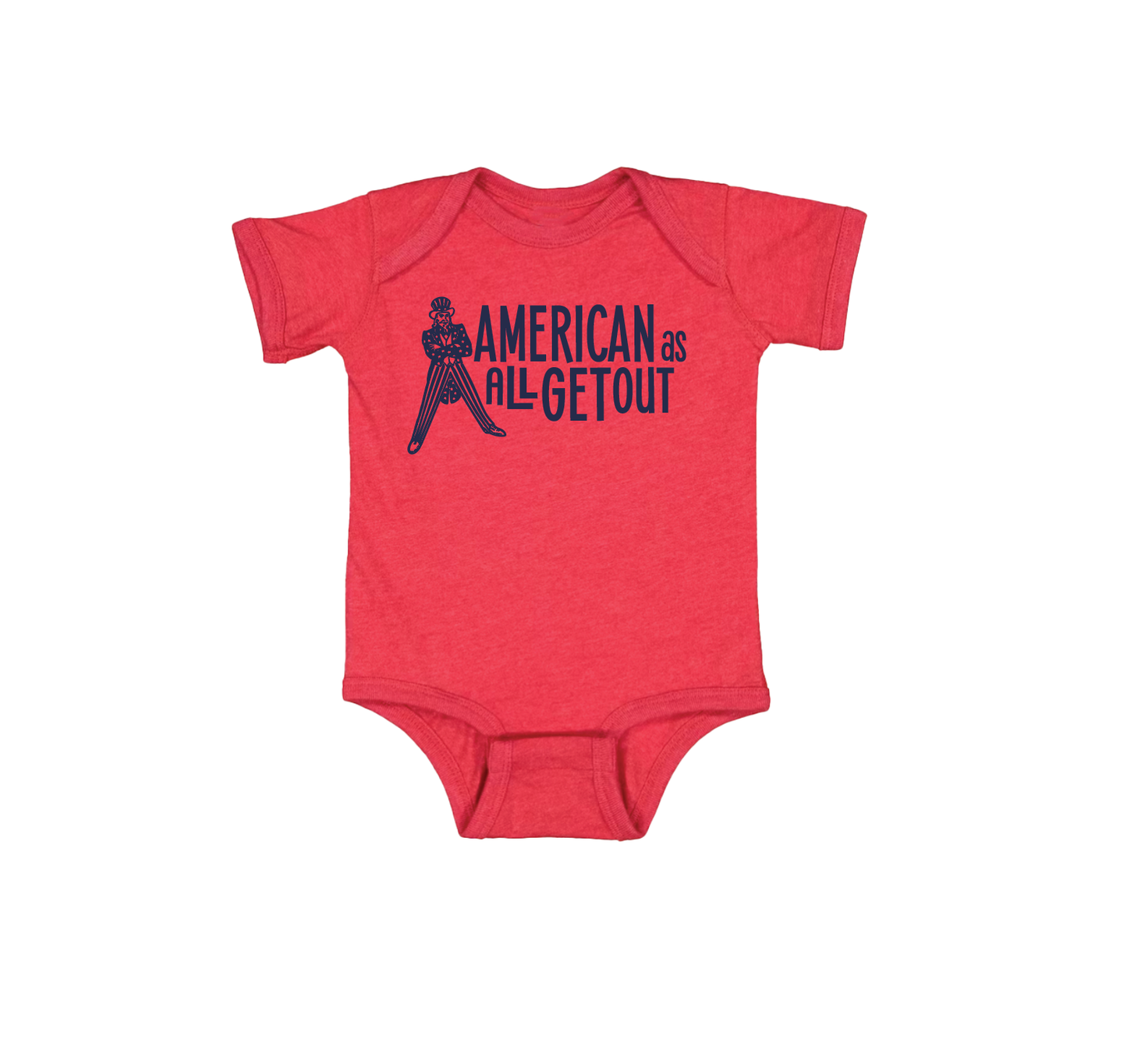 American As All Getout: Red + Navy, 2XL