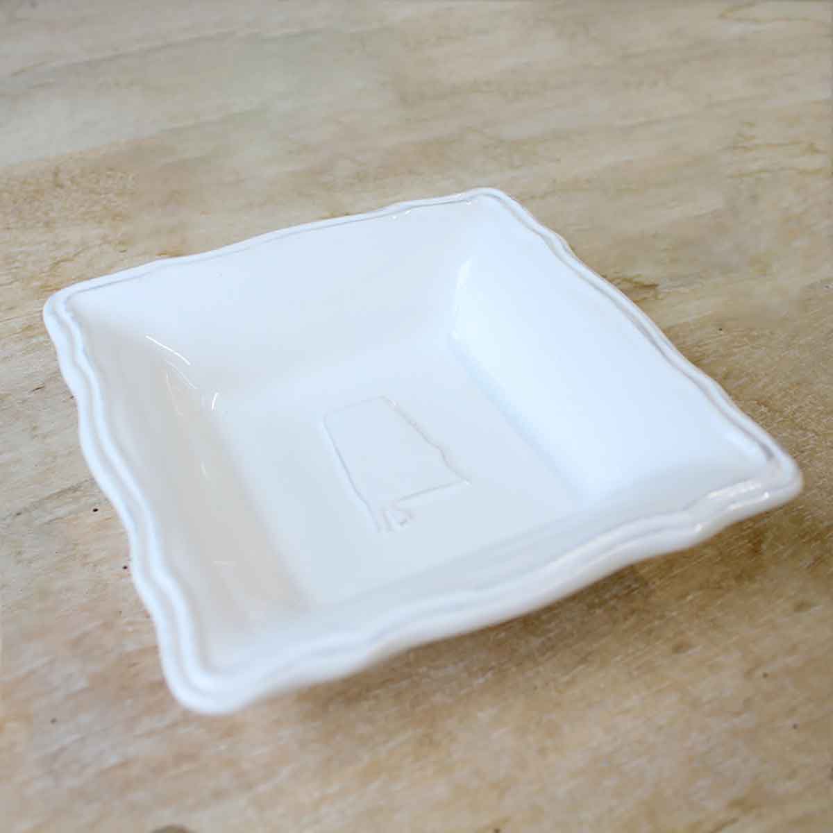 Alabama Tidbit Dish White 4.5x1.5x4.5