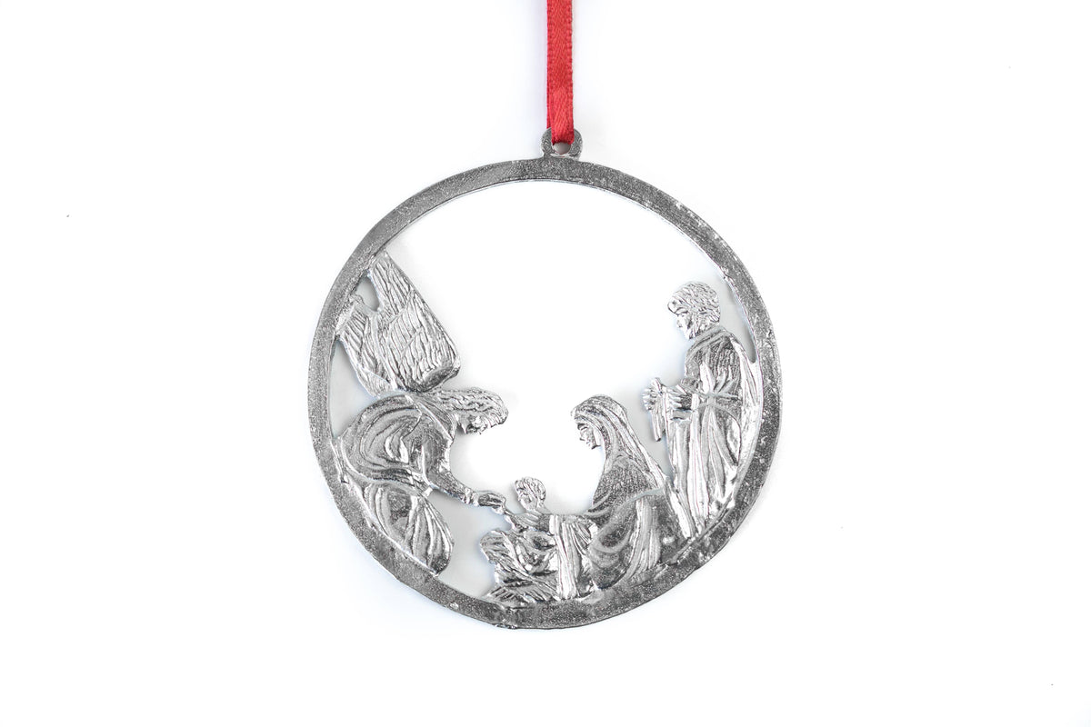 Pewter nativity
