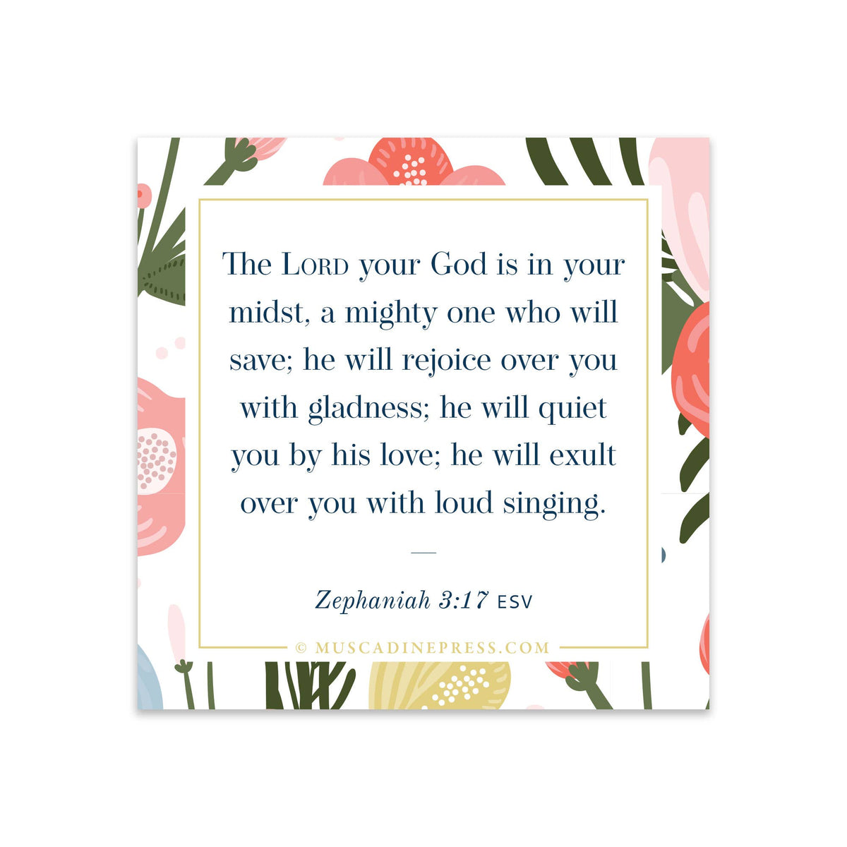 Scripture Mirror Cling, Mighty to Save