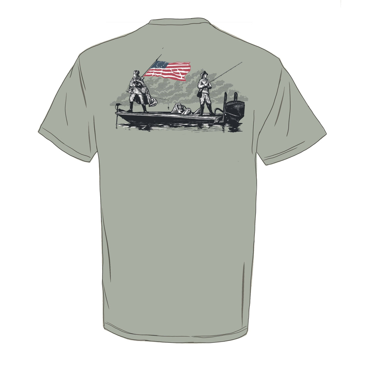 Short Sleeve Pocket Tee | 1776 | Stone: Small