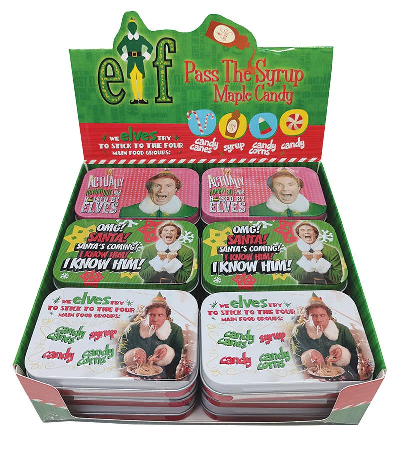 Buddy the Elf Pass the Syrup Tin, 18ct