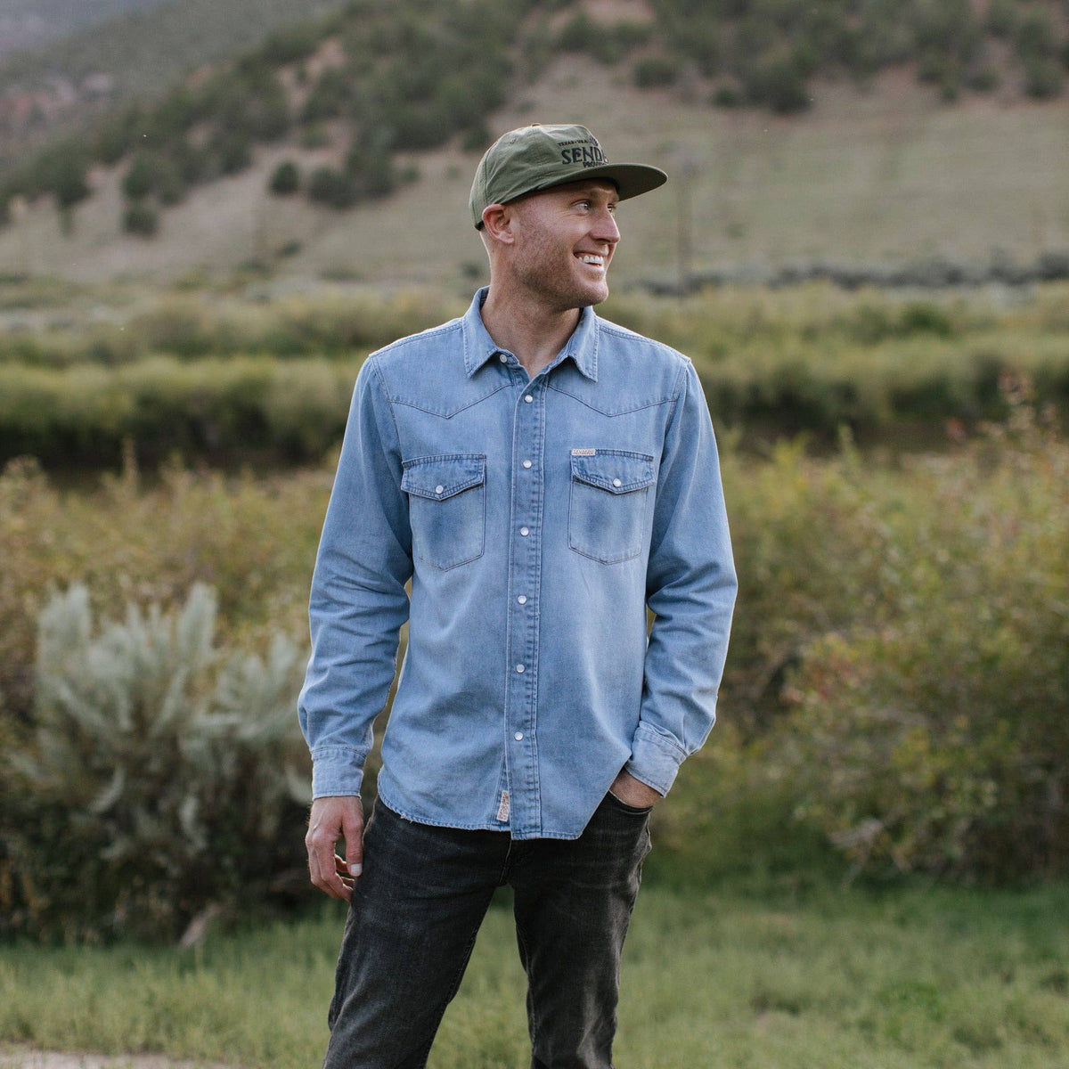 Logo Hat: Silver/Blue