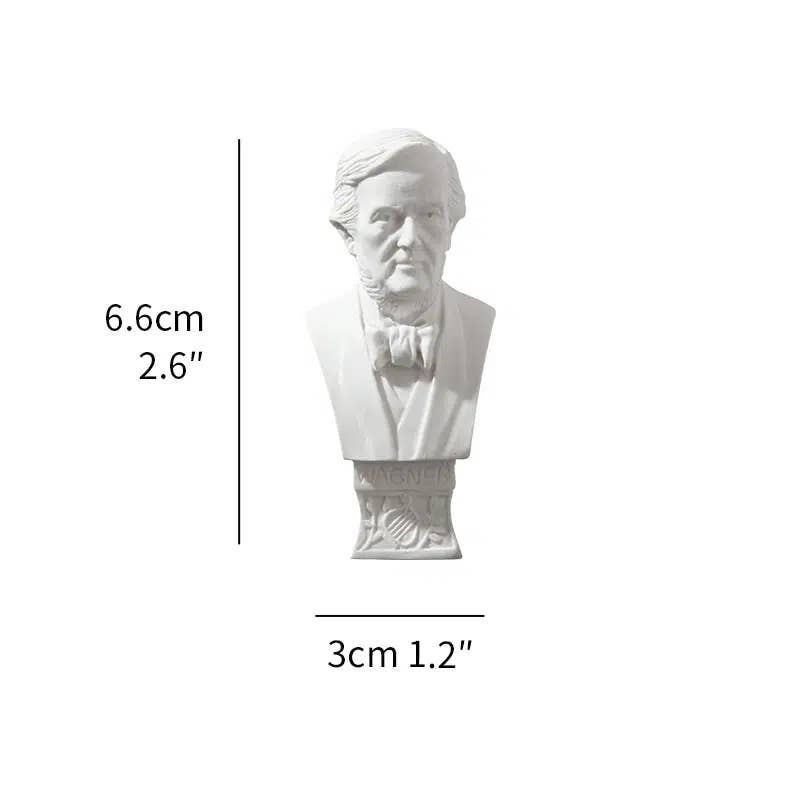 Miniature Greek Busts - Intricately Carved: David