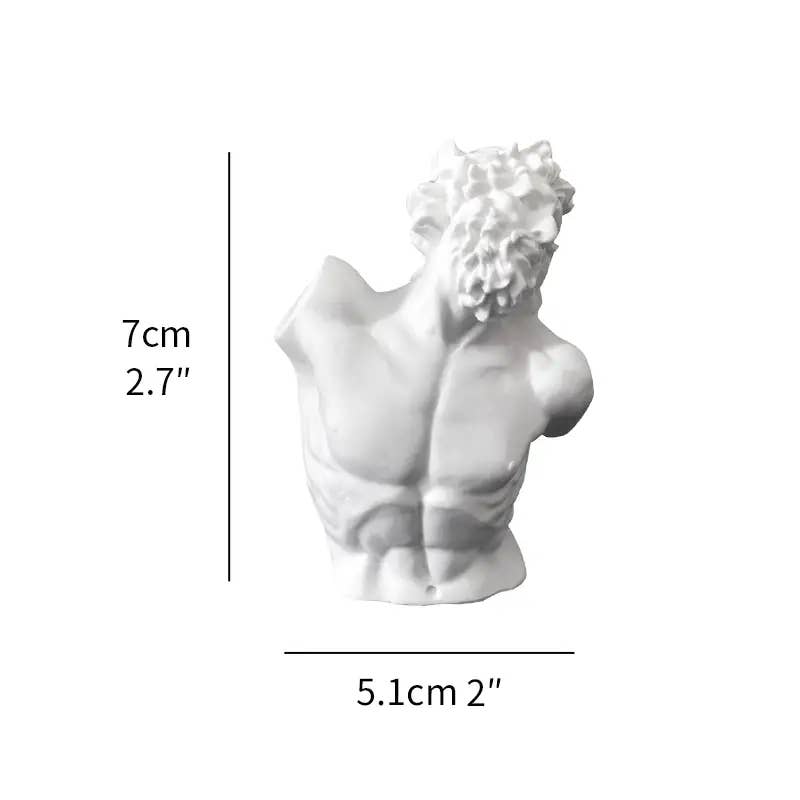 Miniature Greek Busts - Intricately Carved: David