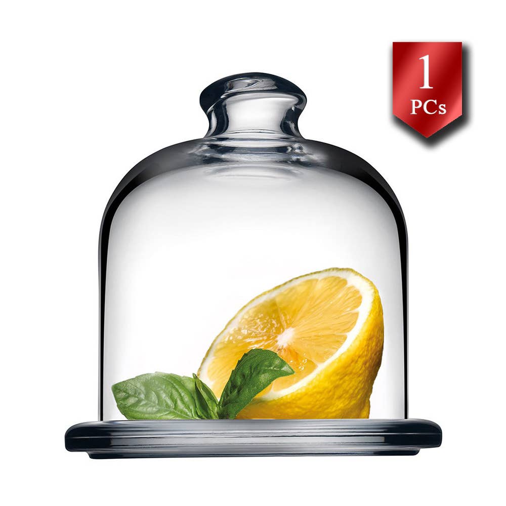 Mini Stand with Dome, Glass Food Preservation with Lid, 4 in