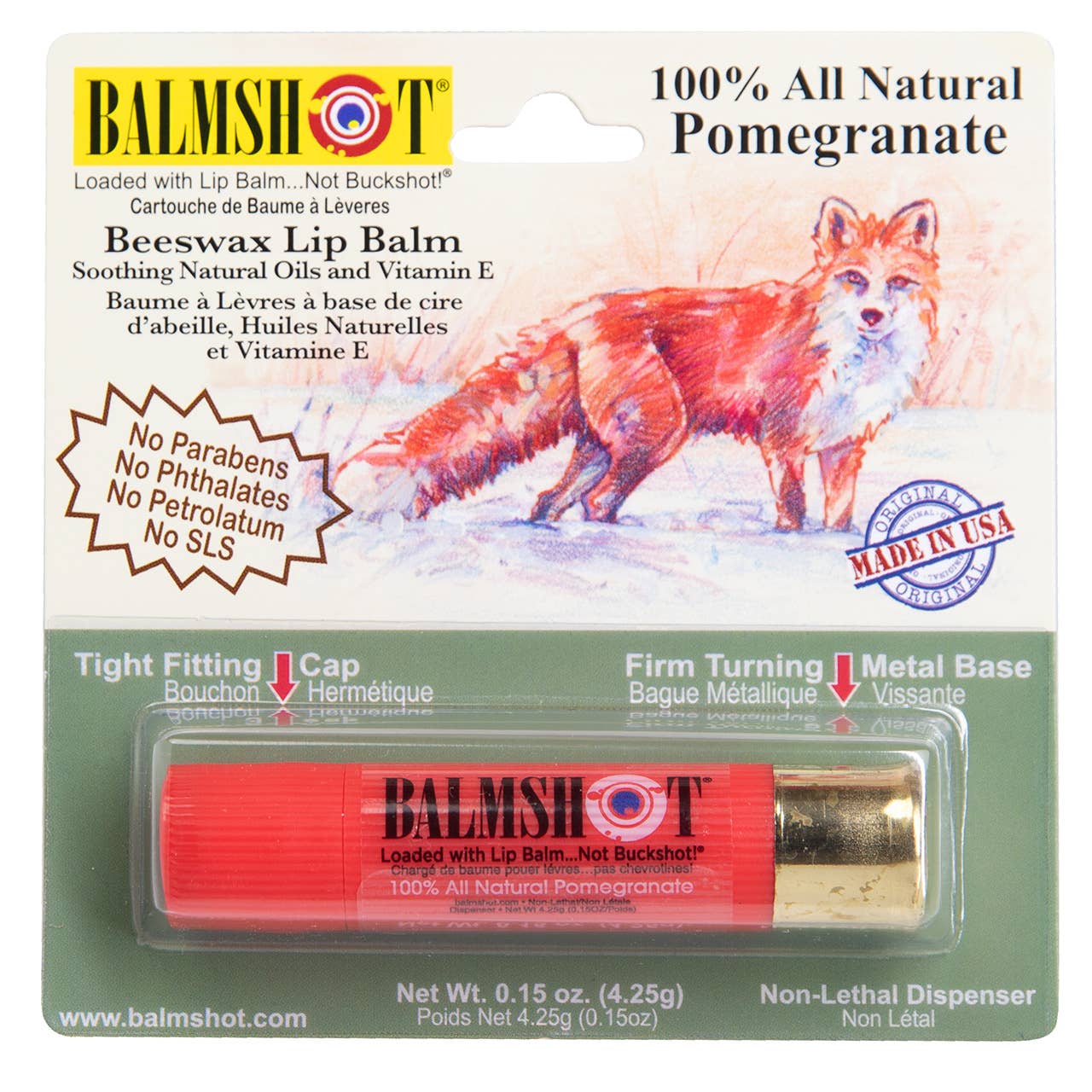 Balmshot pomegranate lip balm