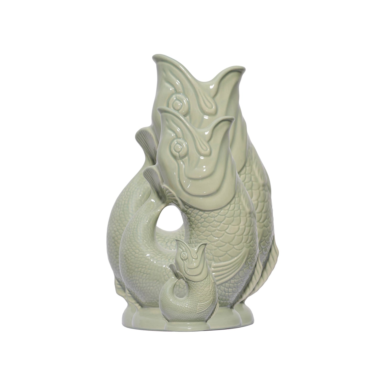 Sage Green Gluggle Jug: Large