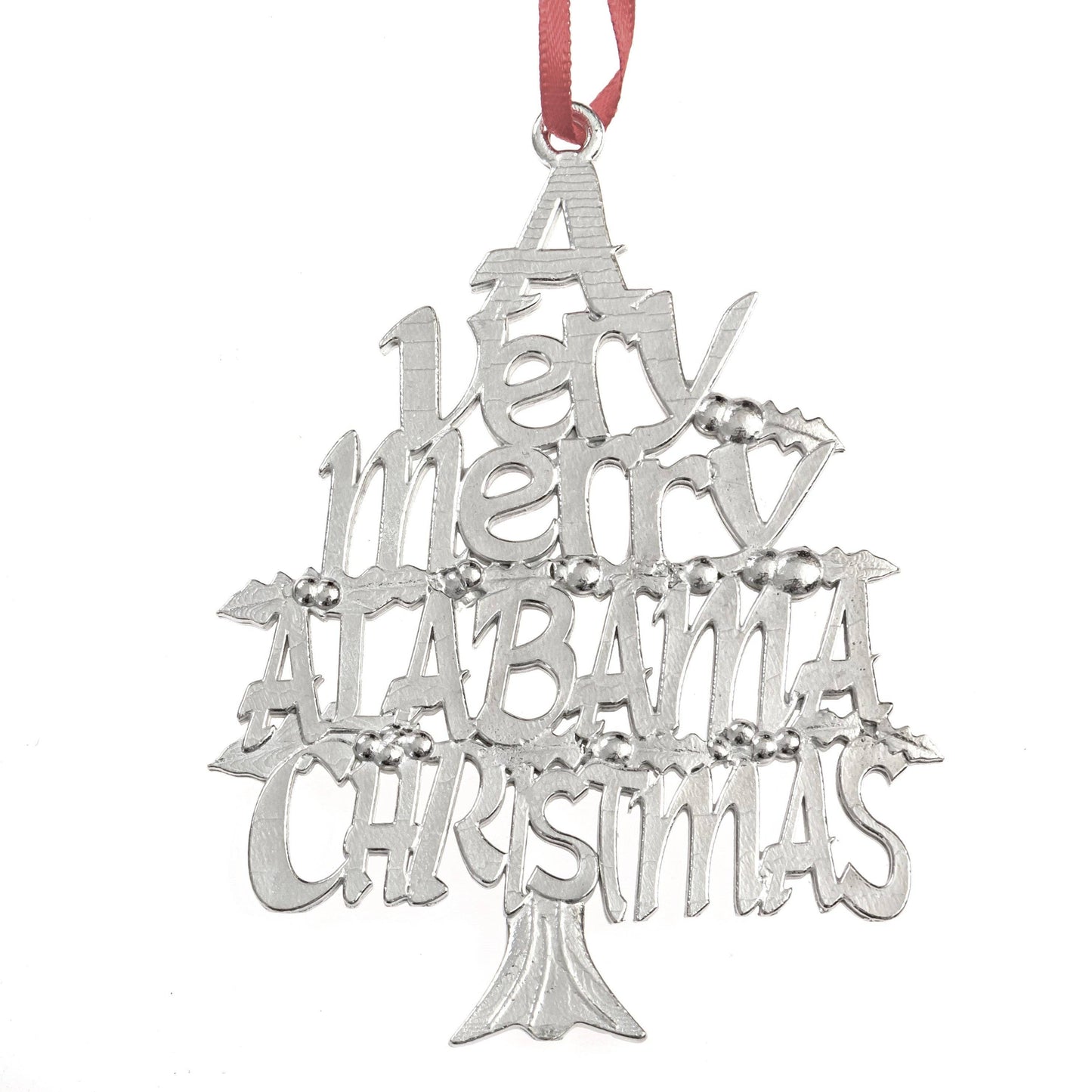 Pewter Alabama ornament