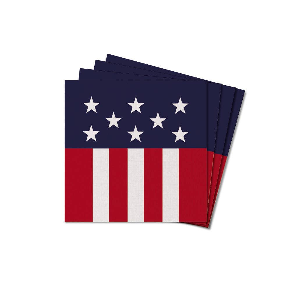 Americana Rustic Marlin Coaster Set | USA-themed Table Decor