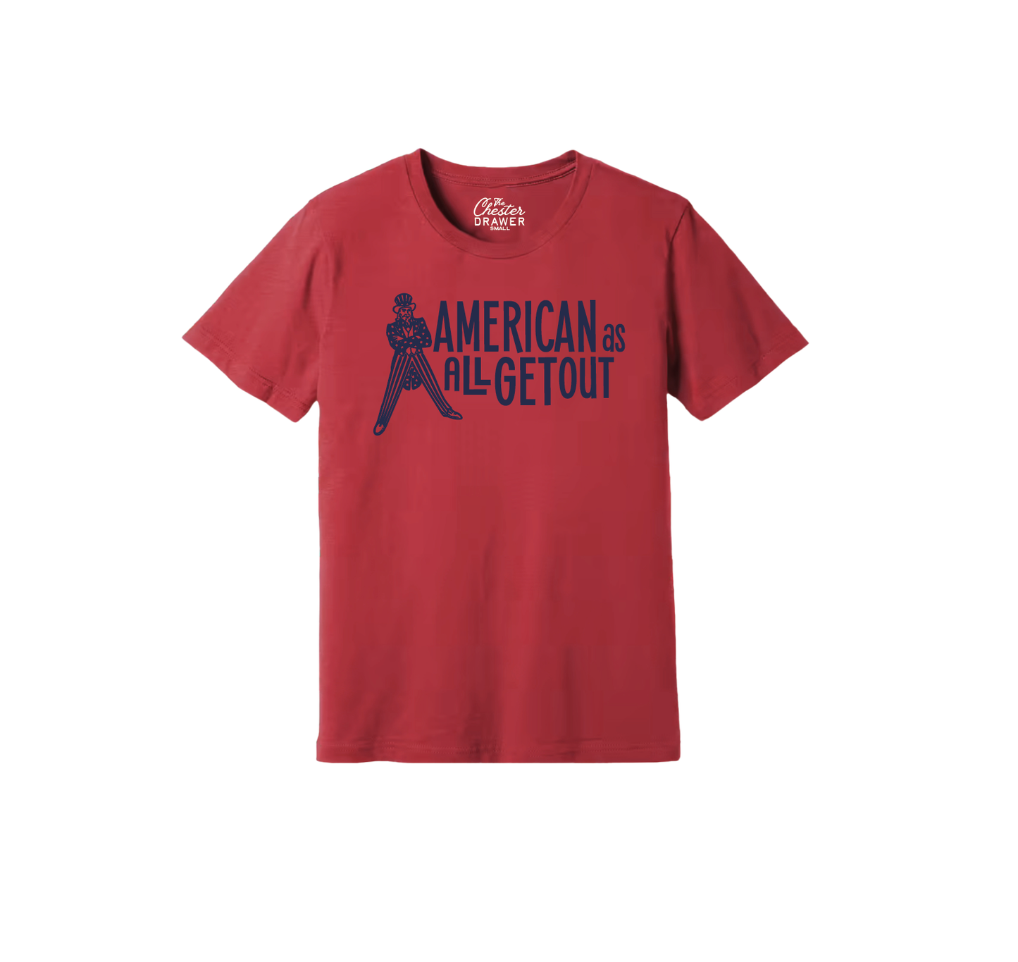 American As All Getout: Red + Navy, 2XL