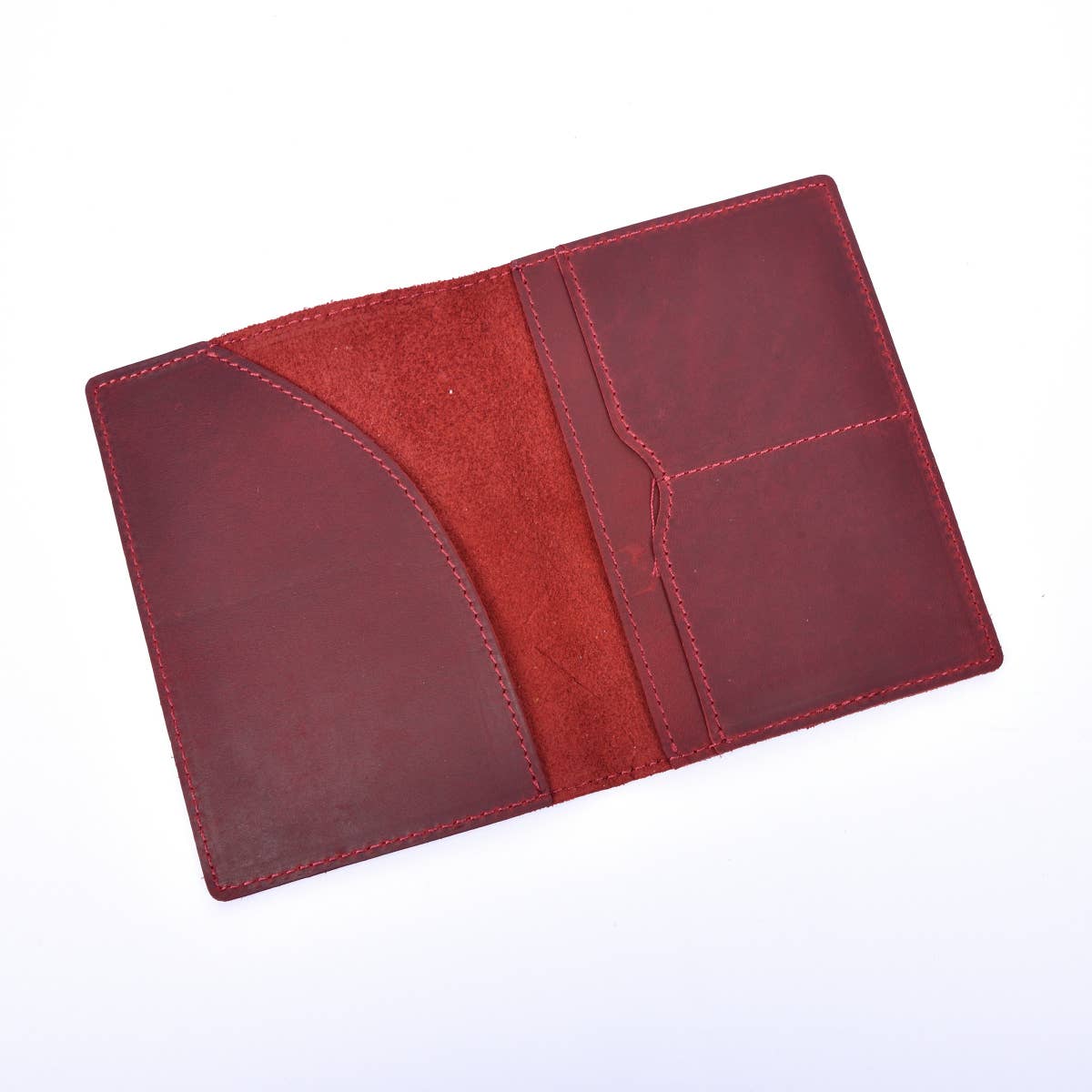 Passport Cover, Genuine Leather Passport Holder Case: Dark Brown