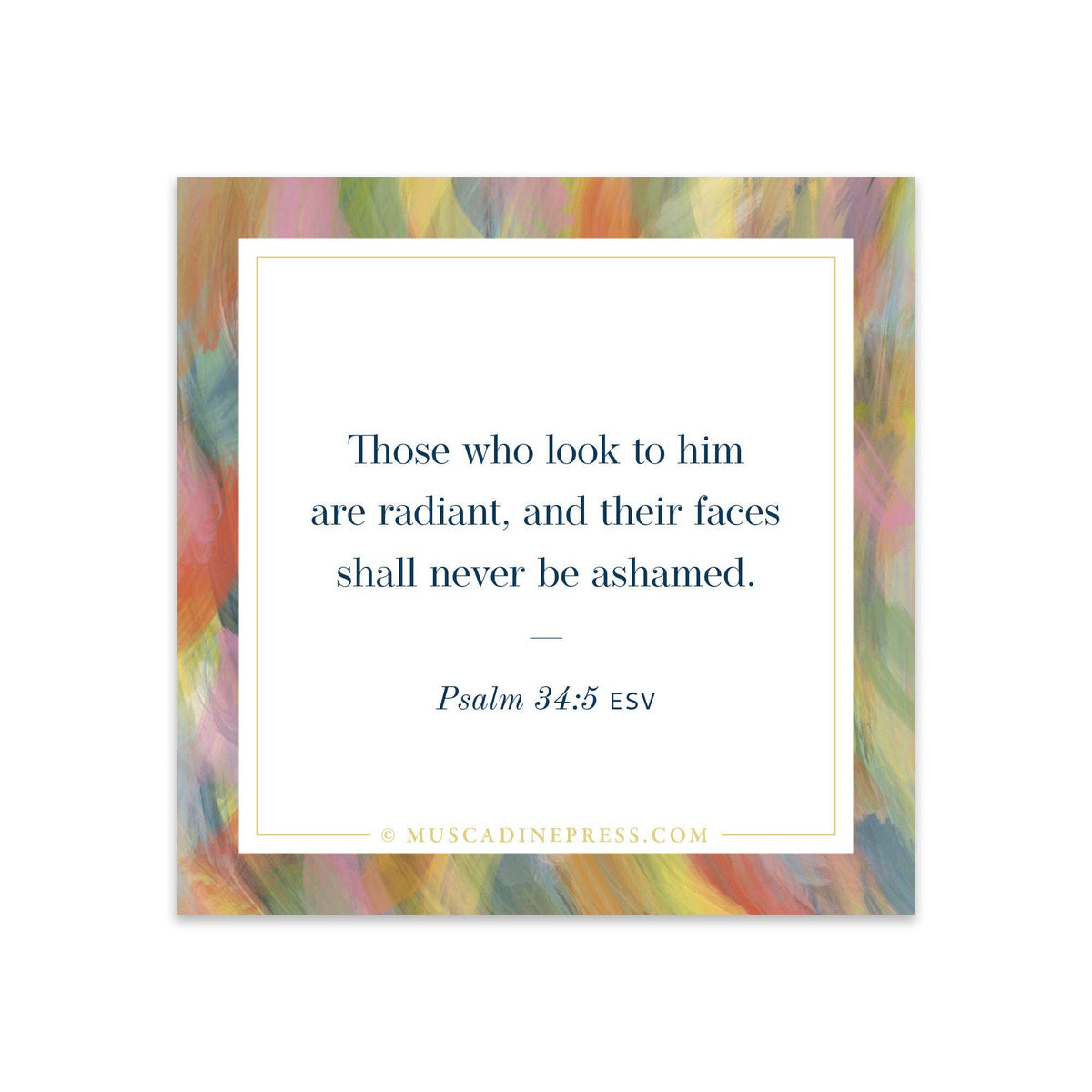 Scripture Mirror Cling, Radiant Faces
