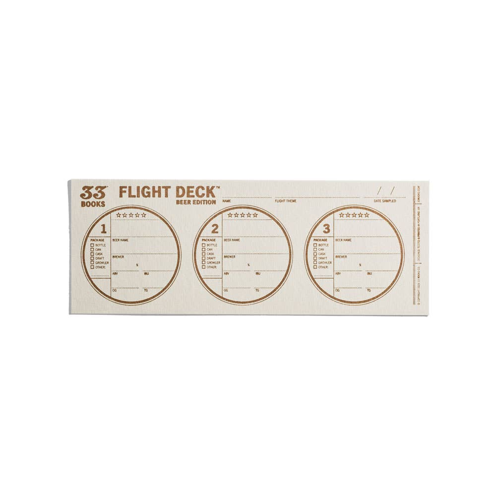 Beer Flight Deck | Coasters for Beer | Stocking Stuffers