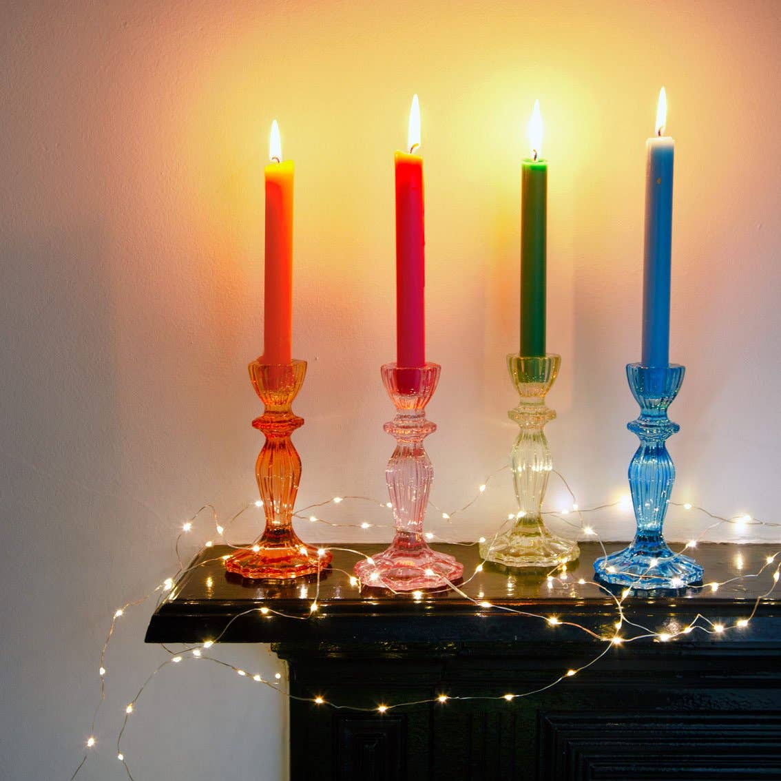 Orange & Pink Taper Candles | POS | Mothers Day Gifts |