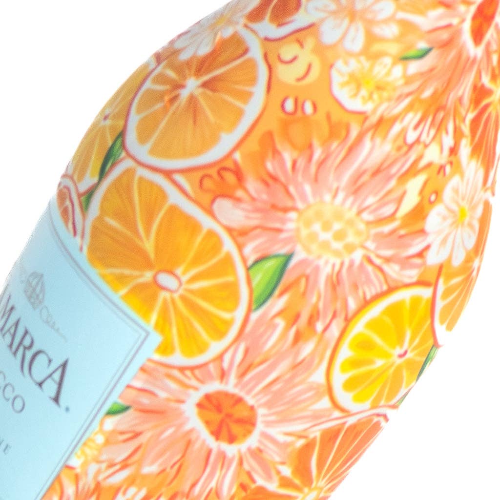 Beau Bottles Preppy Watercolor Oranges - MINI Prosecco Collection