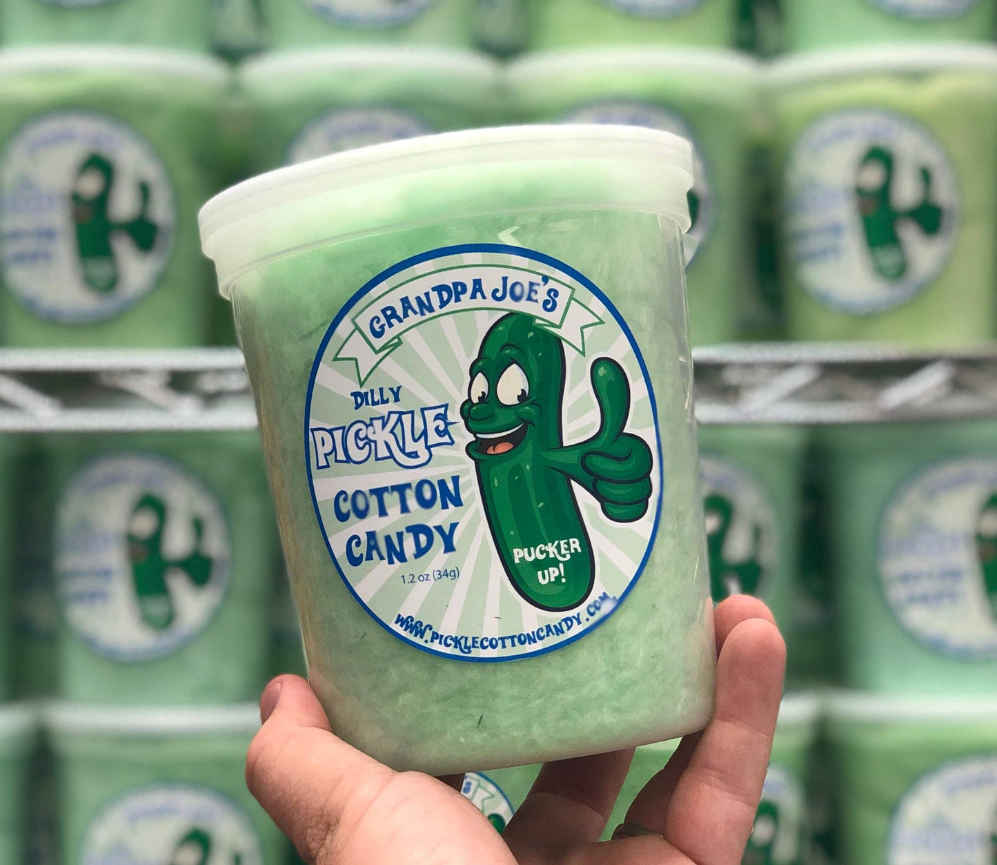 Dilly Pickle Cotton Candy, 1.2oz