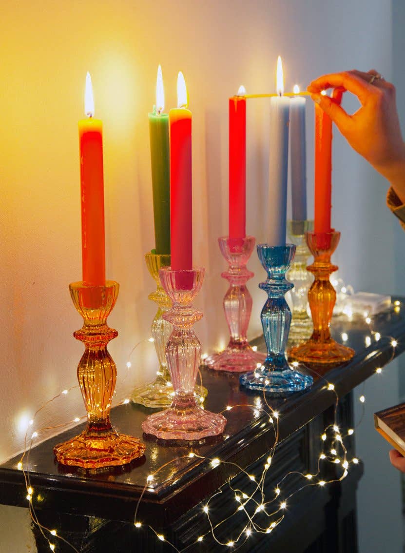 Orange & Pink Taper Candles | POS | Mothers Day Gifts |
