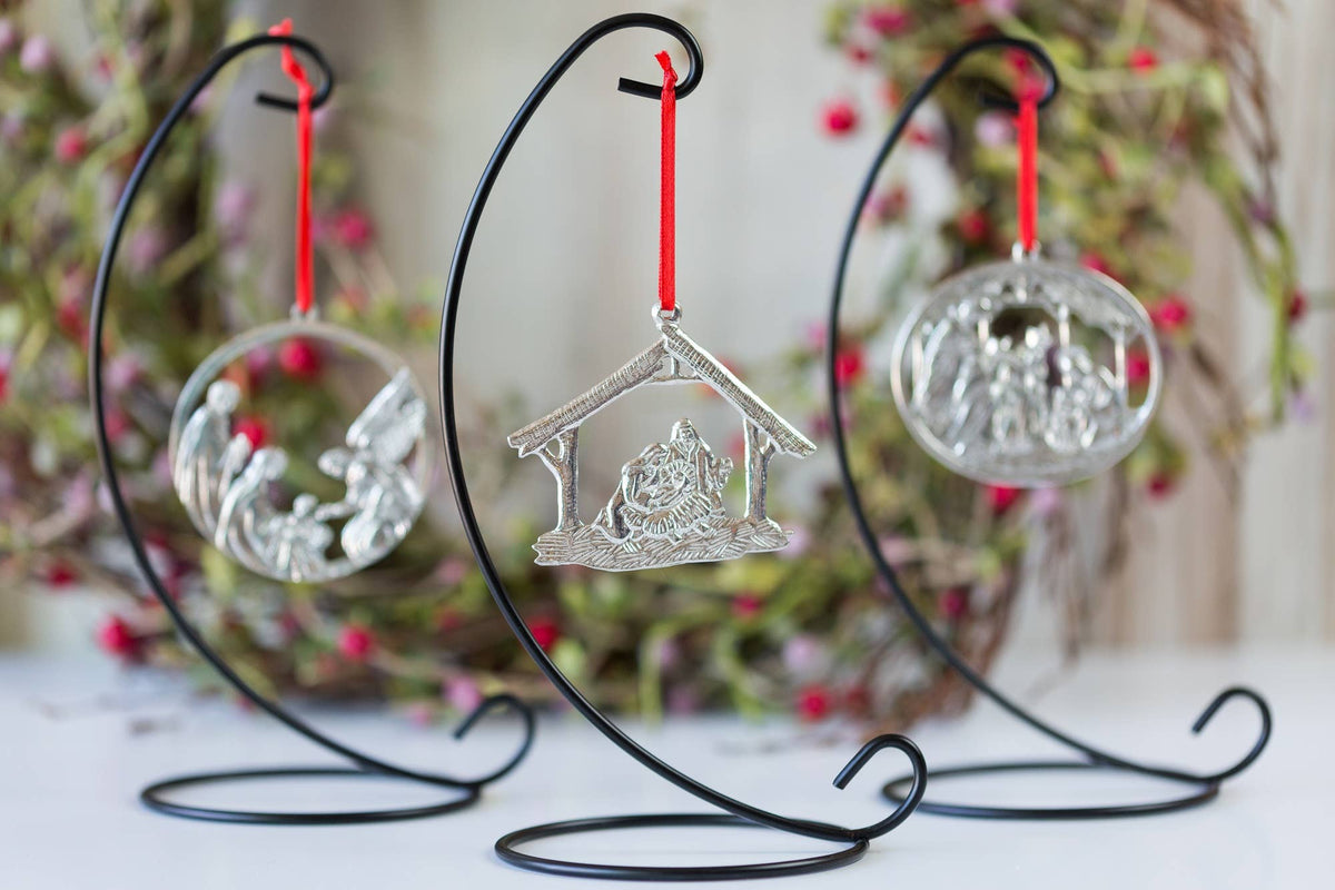 Pewter nativity