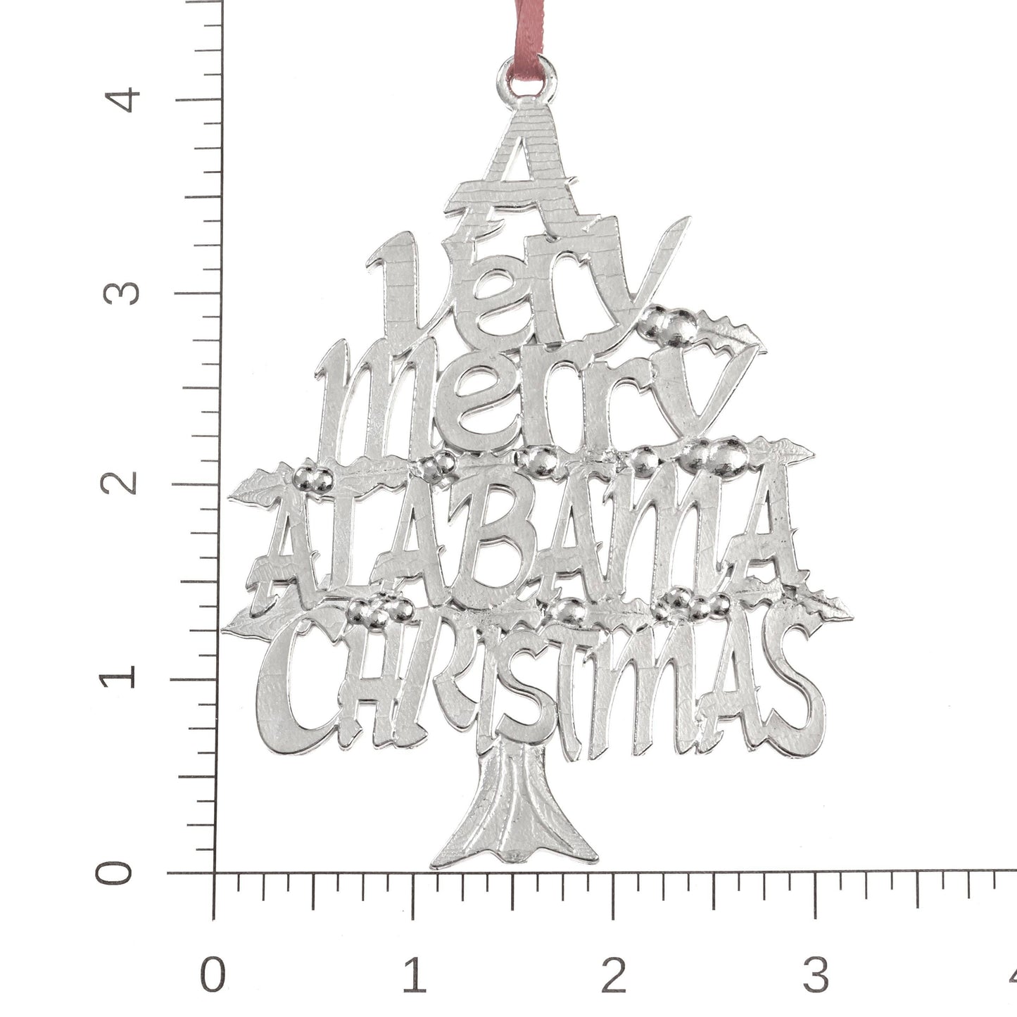 Pewter Alabama ornament