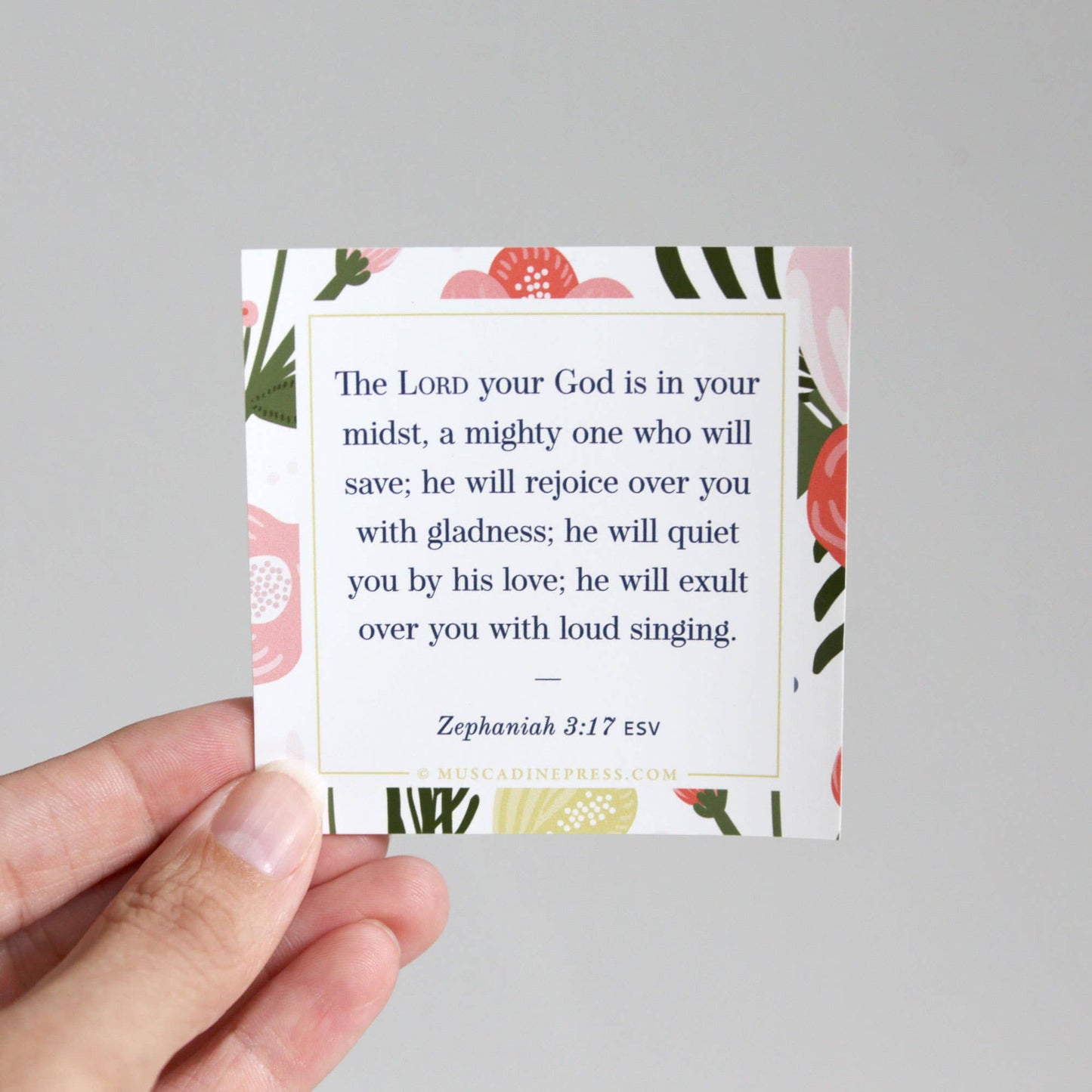 Scripture Mirror Cling, Mighty to Save
