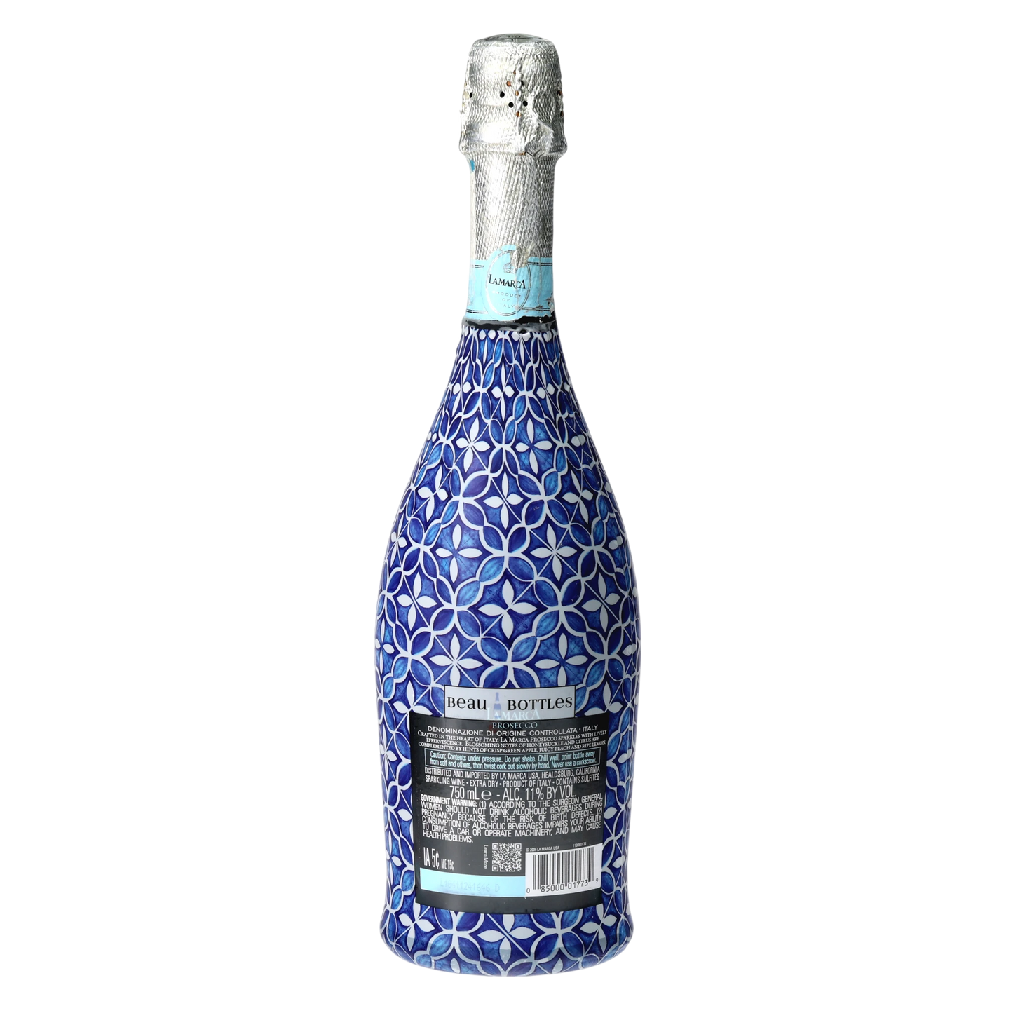 Andalusian Tile Prosecco Bottle Wrap