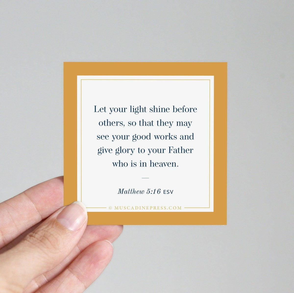 Scripture Mirror Cling, Let Your Light Shine