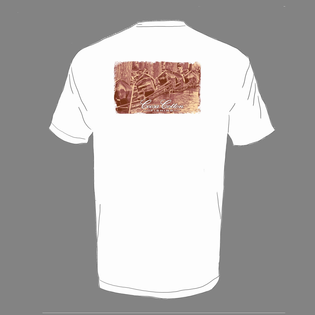Short Sleeve Pocket Tee | Poles Down | White: XL