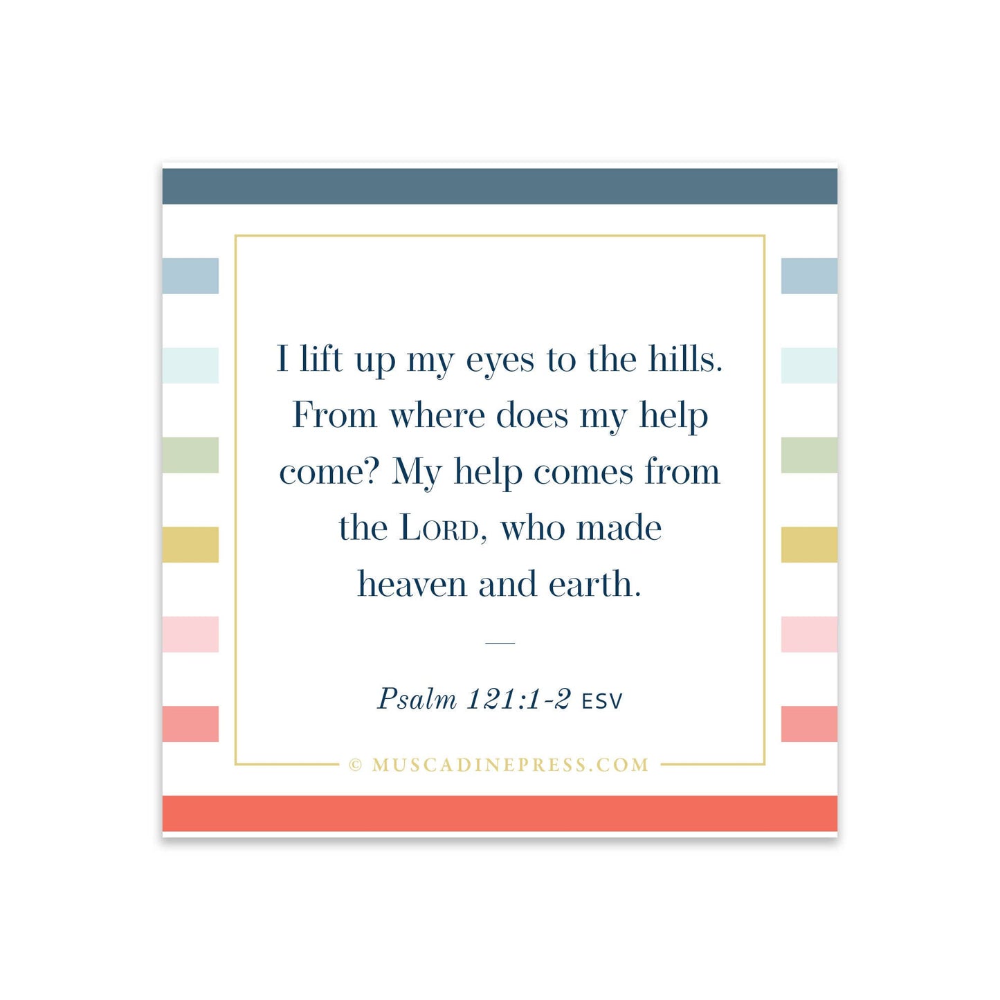 Scripture Mirror Cling, Help from the Lord