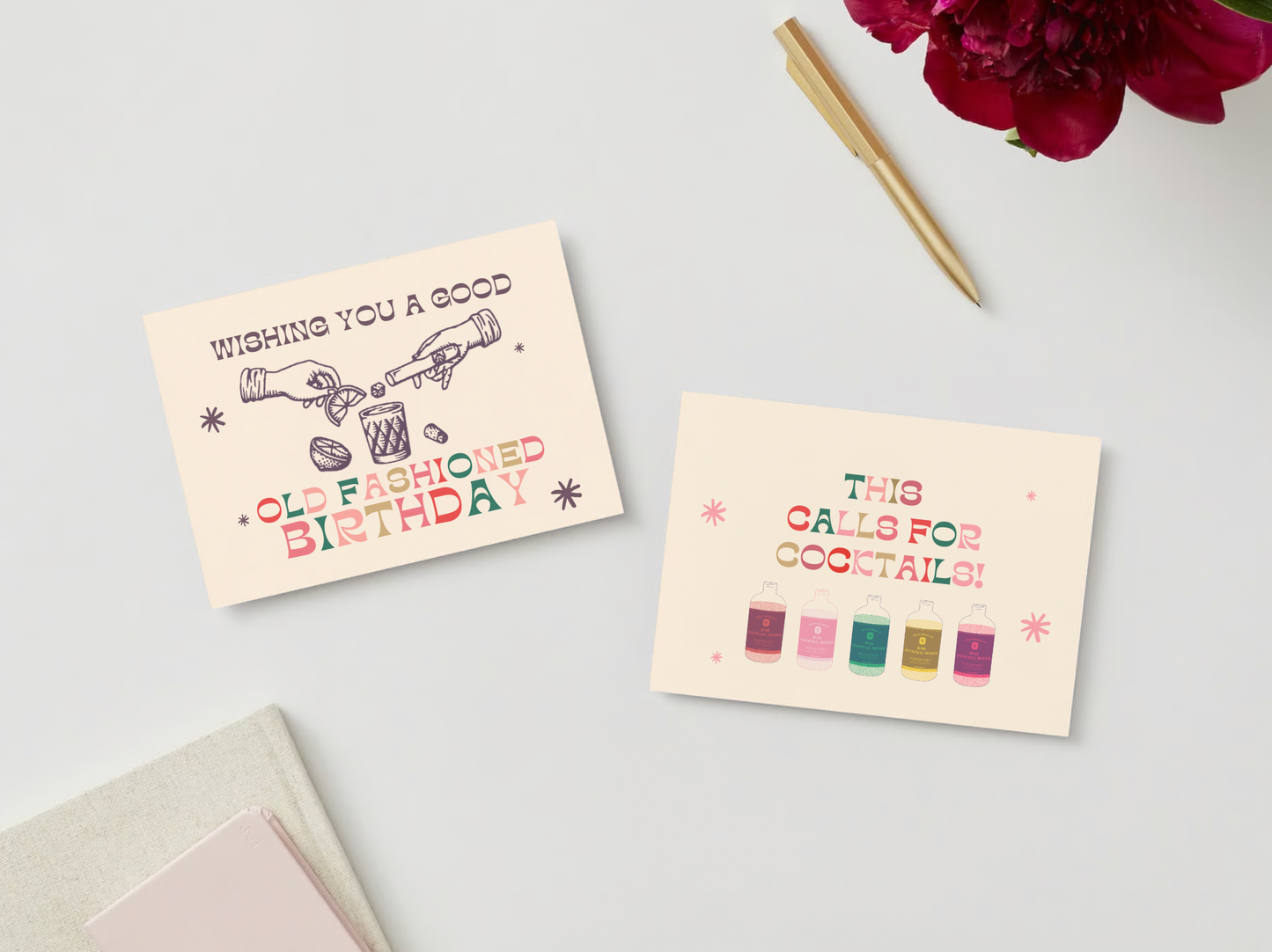 Cheers Postcards/Greeting Cards: Old Fashioned Birthday