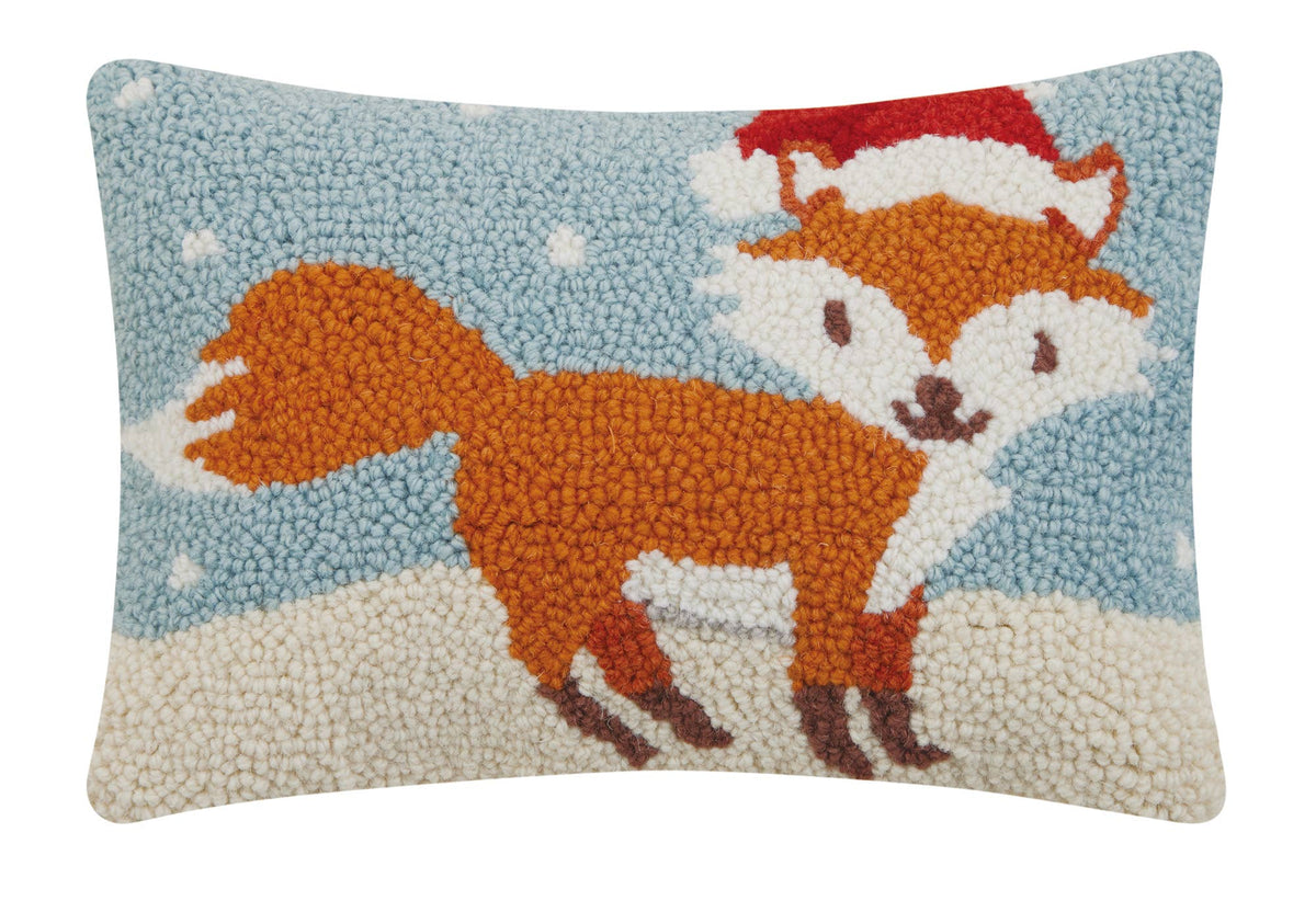 Holiday Fox Hook Pillow