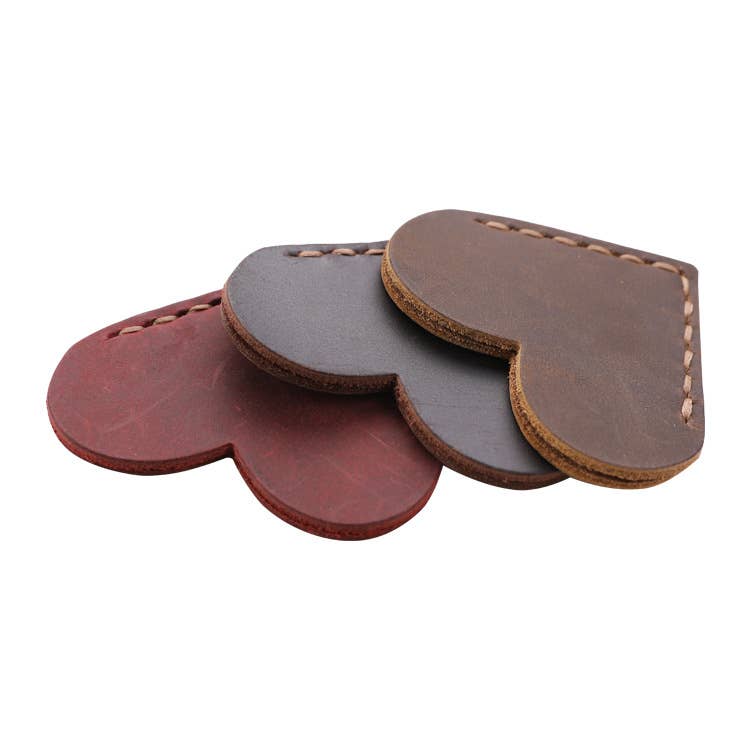 Leather magnet  Gift, Book accessories: Red, Classic