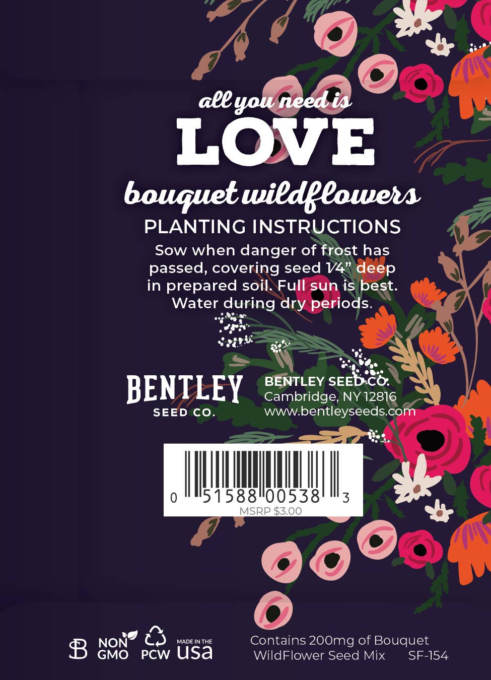 All You Need Is Love Bouquet Wildflowers