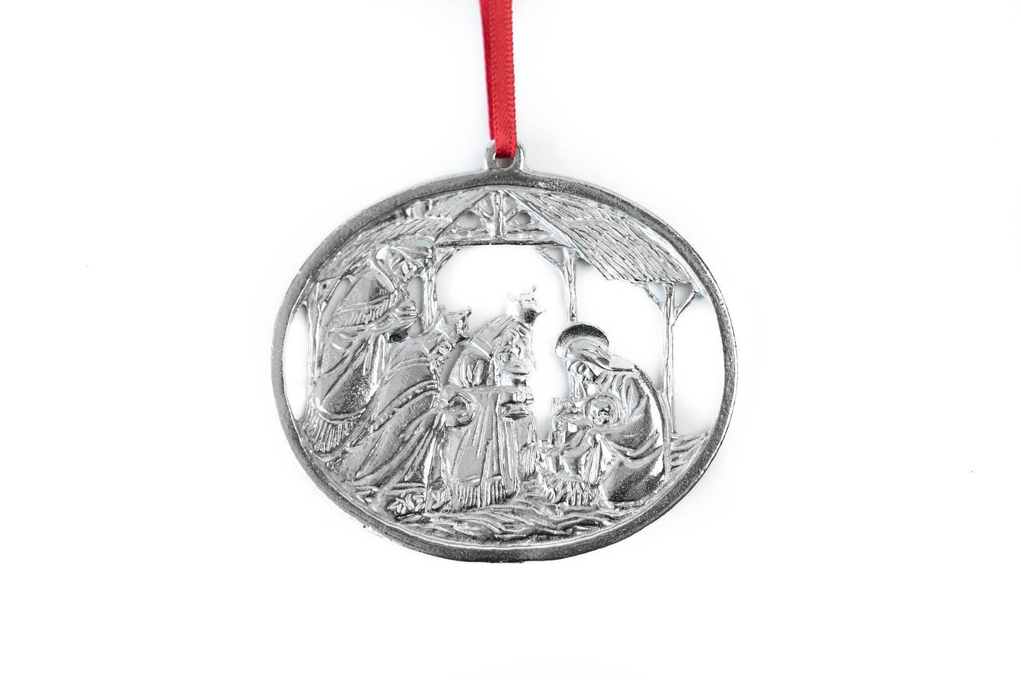 Pewter nativity