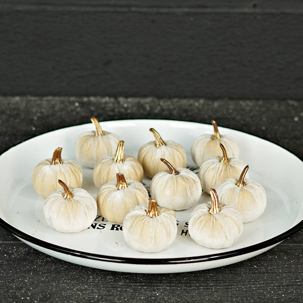 Velvet pumpkins mini