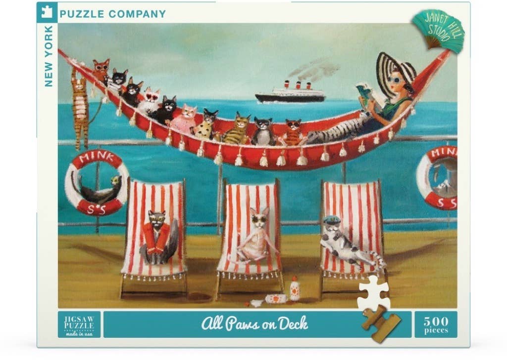 All Paws on Deck - 500 Piece Jigsaw Puzzle