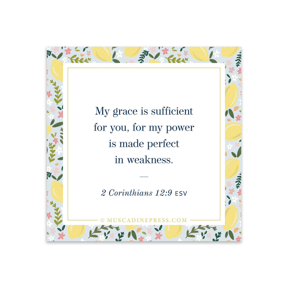 Scripture Mirror Cling, My Grace Is Sufficient