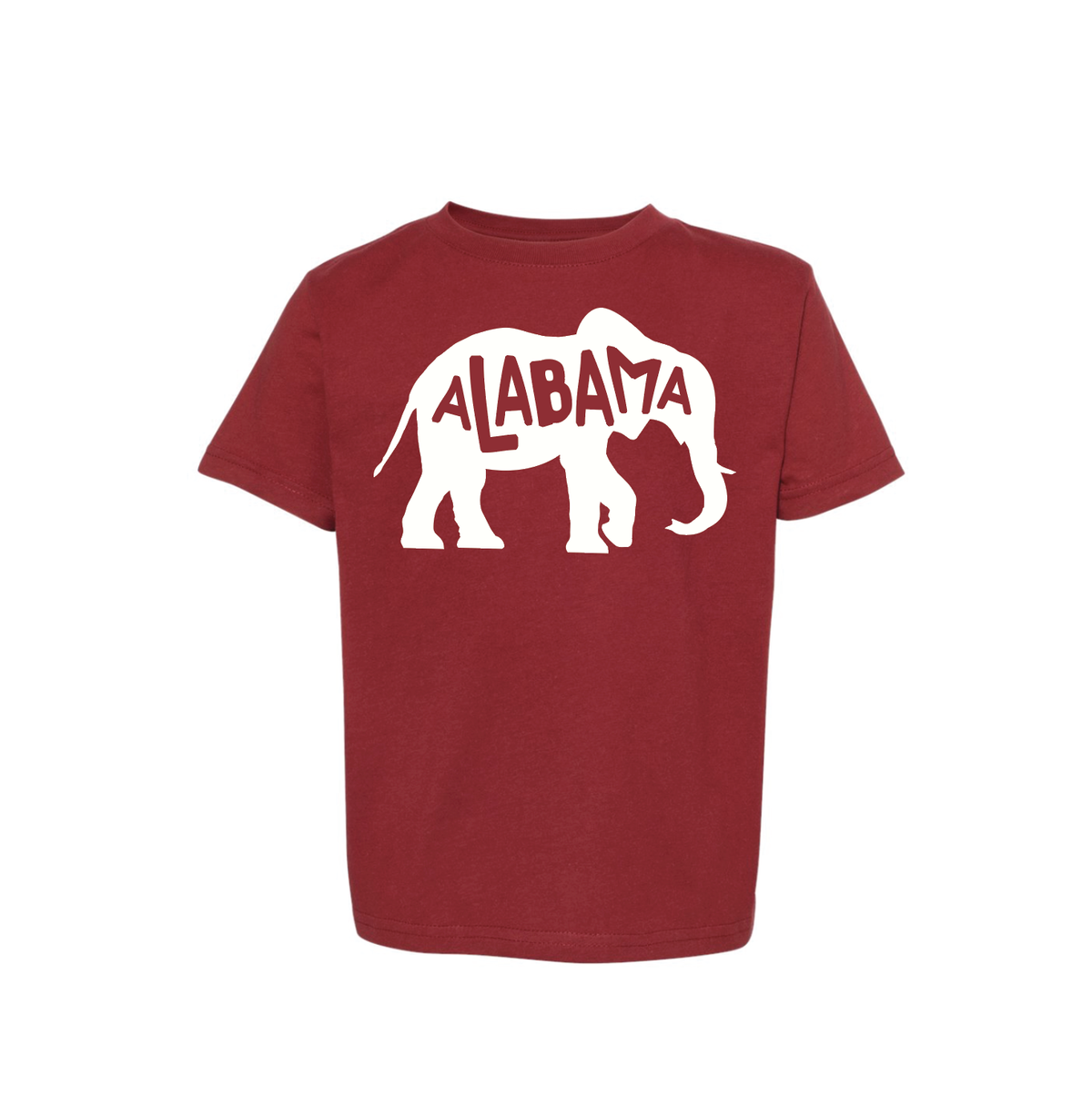 Alabama Elephant: Crimson + White, XLarge