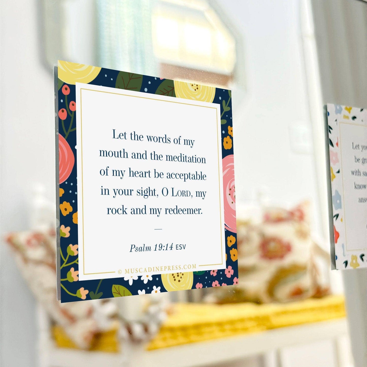 Scripture Mirror Cling, Acceptable in Your Sight