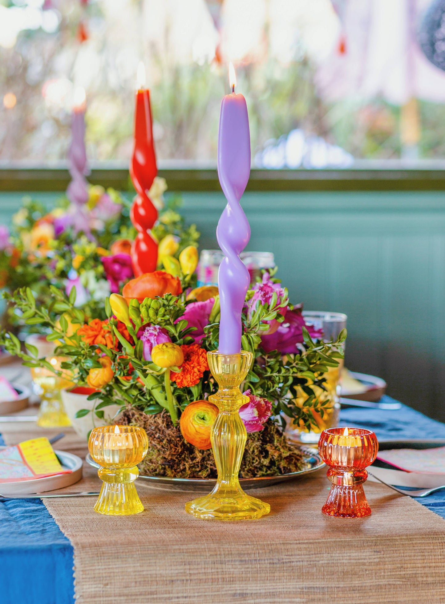 Warm Glass Candle Holder