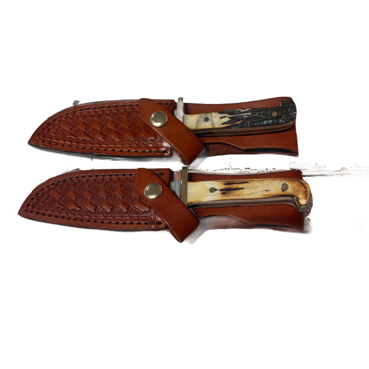 Baby Bowie w/ leather sheath Genuine India Stag Bone