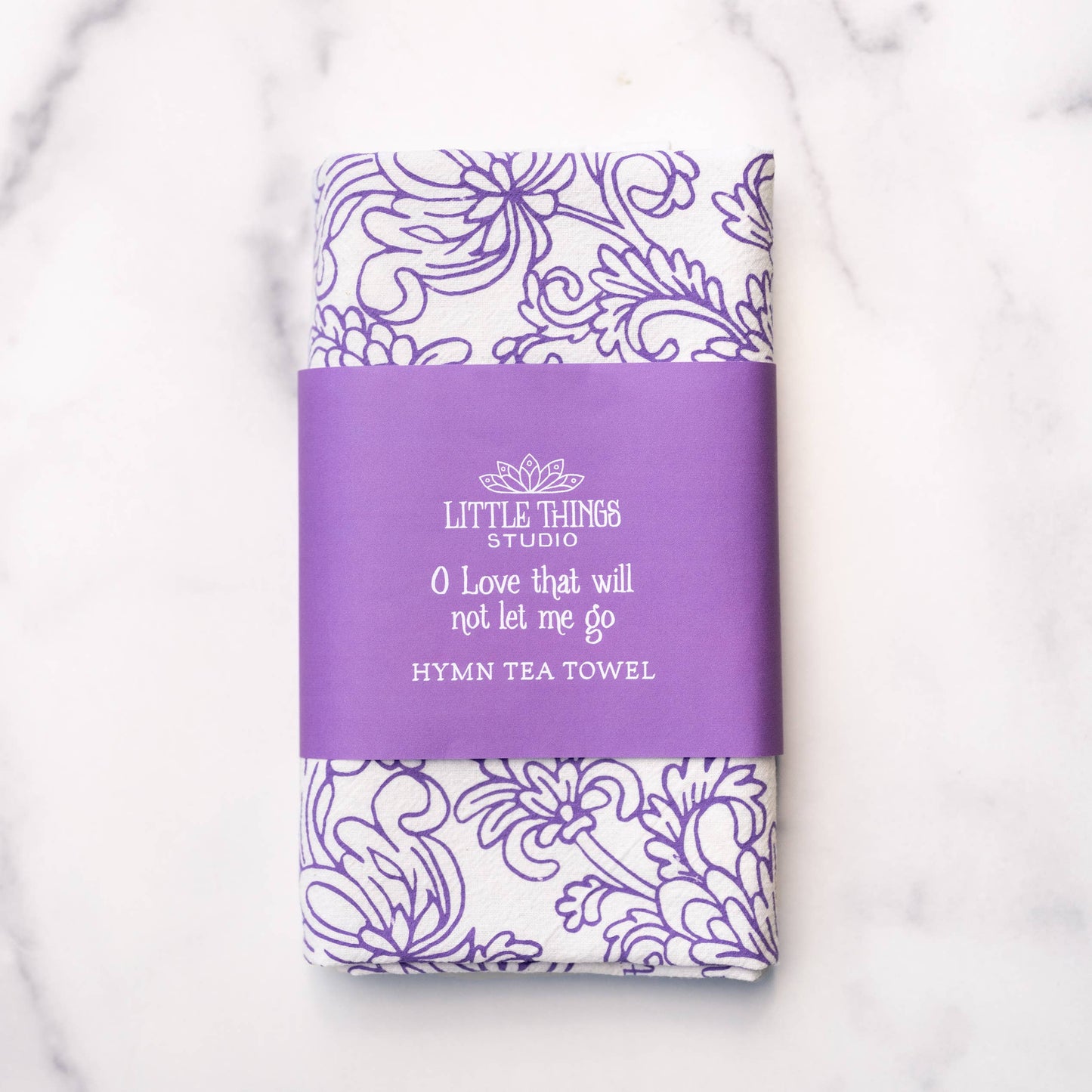 O Love That Wilt Not Let Me Go Hymn Tea Towel